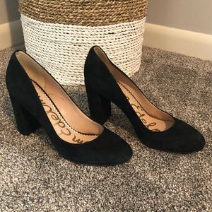 Sam Edelman Stillson black suede pumps